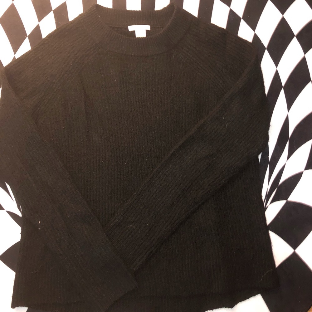 black sweater